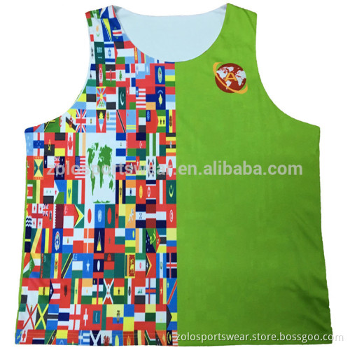 New custom sublimated lacrosse tank tops